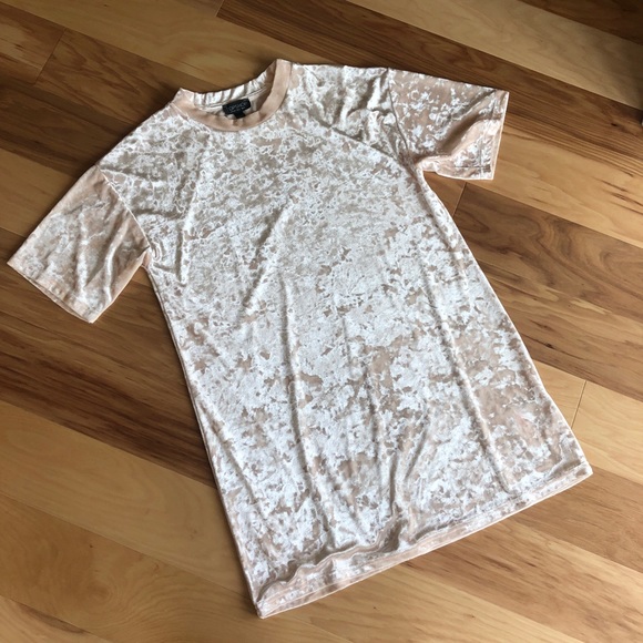 Topshop Dresses & Skirts - Velvet TShirt Dress